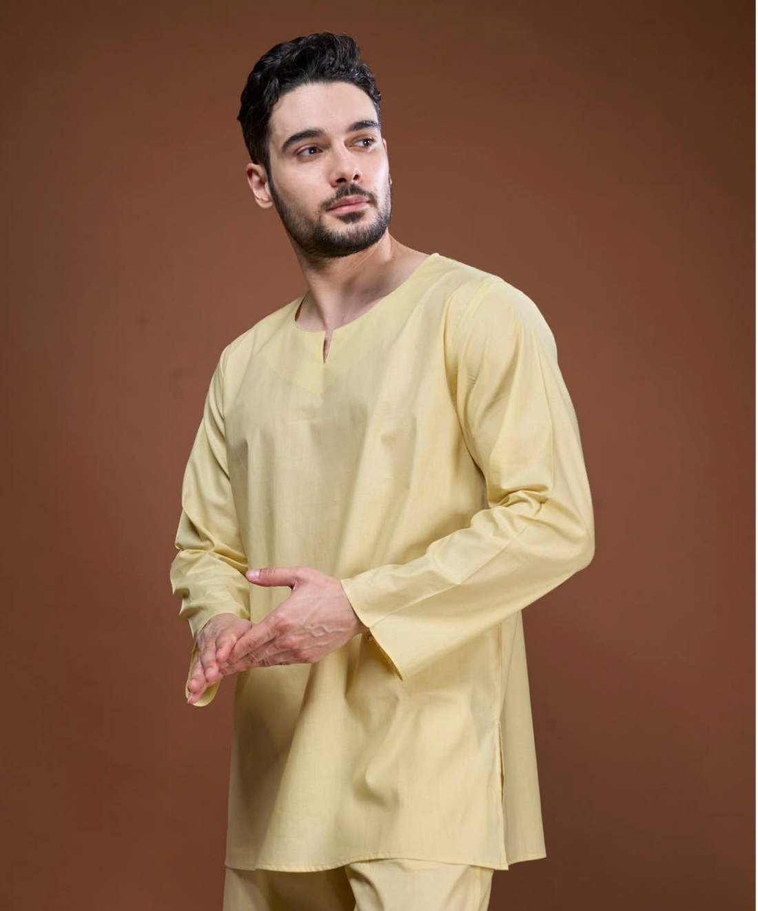 Turmeric-Infused Sleepwear Kurta-Pyjama Set