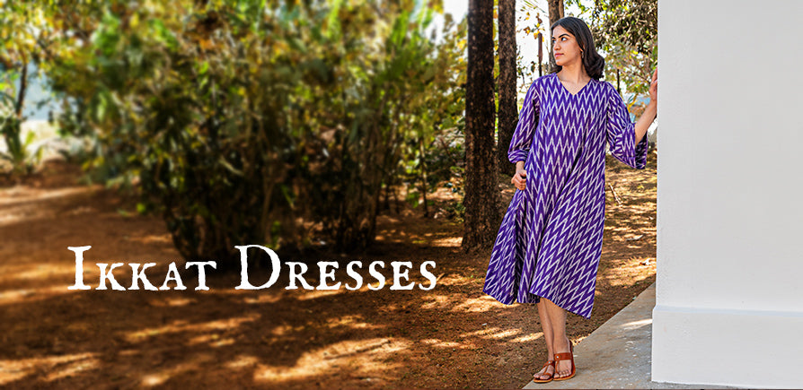 Ikkat Dresses: Embracing Comfort & Style in Loose Fits