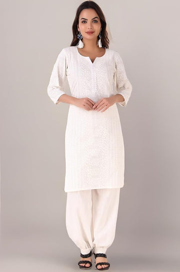 Women's Cotton Kurta and Salwar Set