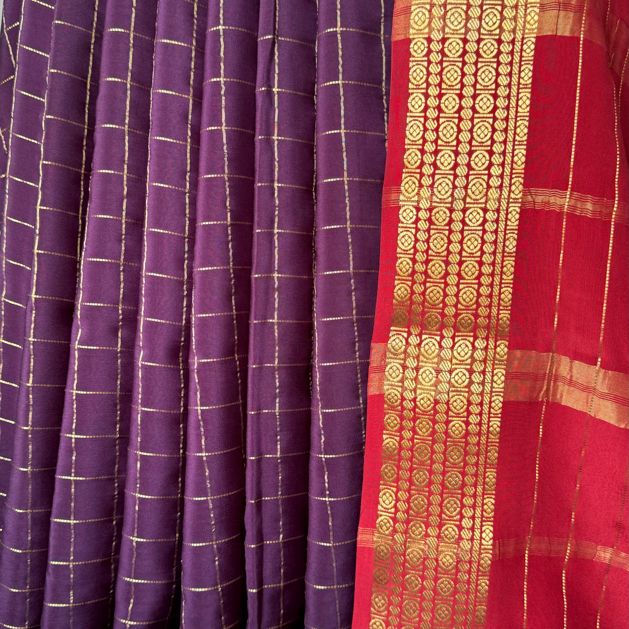 Mysore Silk Saree C8T383 WB80 Purple