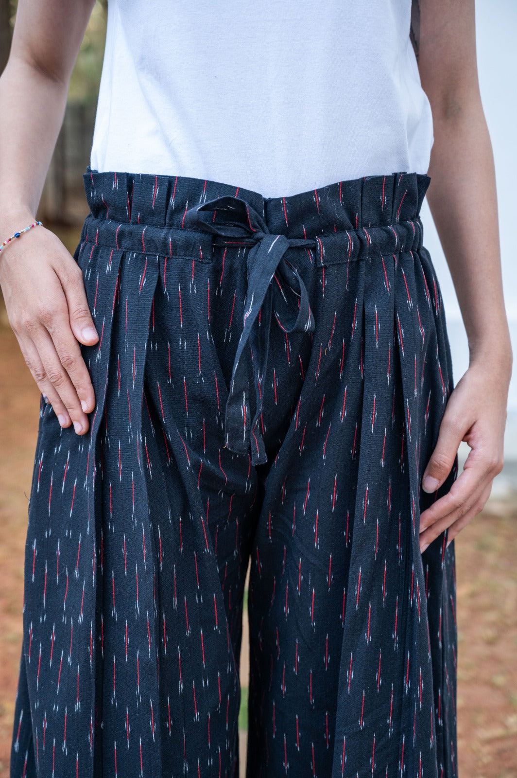 Ikkat Culotte Pants