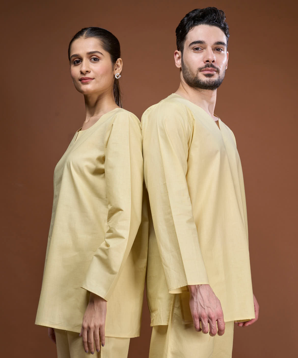 Turmeric-Infused Sleepwear Kurta-Pyjama Set